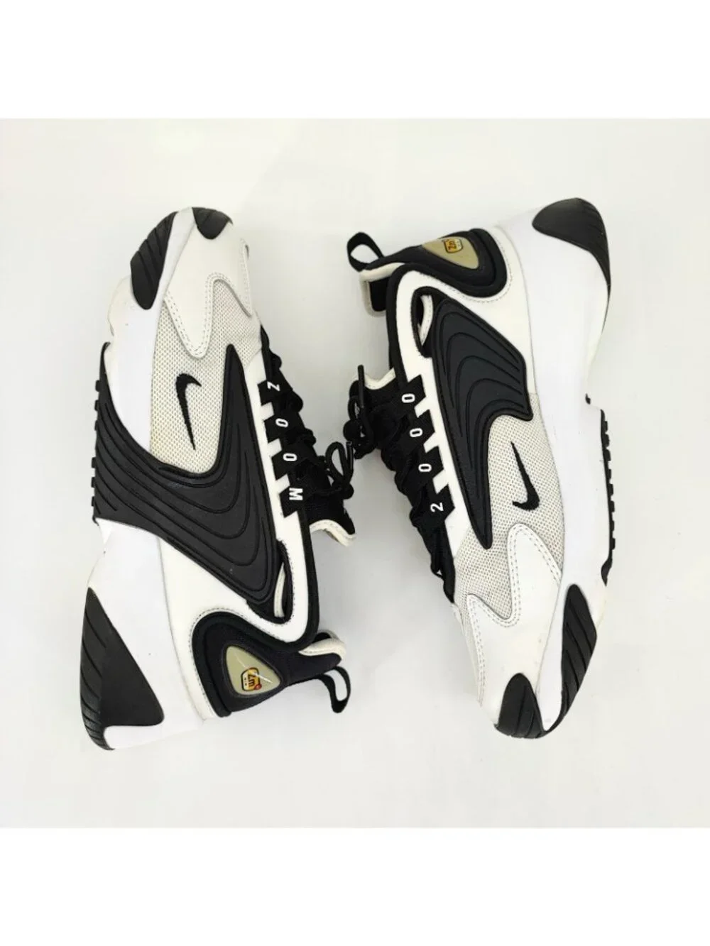 Nike Zoom 2K Women's Size 8.5 Sneakers Mesh White Black Zoom Air Shoes AO0354
